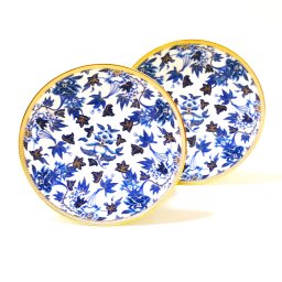 ウェッジウッドWEDGWOOD　ハイビスカス  20センチプレート　ペア（ペアブランドボックス付き）【御結婚御祝・内祝・新築御祝・還暦御祝・御礼・寿・ギフト包装可能】