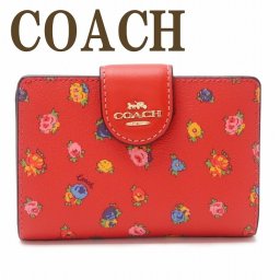 コーチ COACH 財布 レディース 二つ折り財布 フローラル 花 C9934IMR32 ブランド 人気