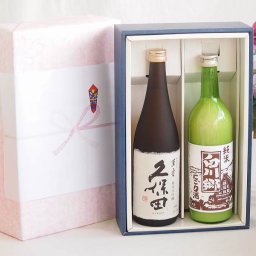 プレミアム日本酒ギフトボックス久保田萬寿セット 三輪酒造 白川郷純米にごり酒 14.5% (岐阜県)720ml×2本