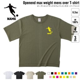 天才レフティー 名入れオーバーサイズTシャツ ビッグシルエット ゆったり イージーフィット ワイドフィット メンズ サイジング