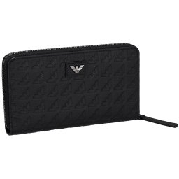 エンポリオアルマーニ EMPORIO ARMANI 財布 長財布 ラウンドファスナー長財布 小銭入れ付き YEME49-YQ67I 80001 メンズ ブラック