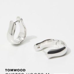 トムウッド TOM WOOD Oyster Hoops Medium E39OYM01NAS925 / 101215 オイスター・フープ ミディアム レディース アクセサリー ピアス タイドコレクション Tide Mサイズ スターリングシルバー 925 Sterling Silver925 ジュエリー ギフト プレゼント