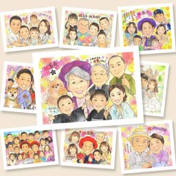 喜寿のギフトに、記念日に残したい笑顔をやさしいタッチで描きます。ラッピング対応で、贈り物として渡しやすい似顔絵です。 プレゼント 喜寿 似顔絵 ギフト 贈り物 手描き 名入れ 喜寿 記念 古希 長寿 大人数 おばあちゃん おじいちゃん 祖父母 名入れ 下書き確認 修正無料 宝物 サプライズ 親孝行 そっくり 長寿祝い 一生もの 77歳 喜寿 古希祝い メモリアル 喜ばれる 感謝の品 感激