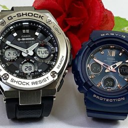 恋人達のGショック ペアウォッチ G-SHOCK BABY-G   カシオ 2本セット  アナデジ GST-W110-1AJF BGA-2800-2AJF人気 ラッピング無料 手書きのメッセージカード