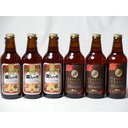 クラフトビールパーティ6本セット　金しゃちアルト330ml×3本　IPA感謝ビール330ml×3本