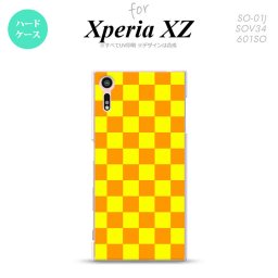 【SO01J】【スマホケース/スマホカバー】【エクスペリア XZ 】SO01J スマホケース XPERIA XZ SO-01J カバー エクスペリア XZ  スクエア 黄×オレンジ nk-so01j-767【メール便送料無料】
