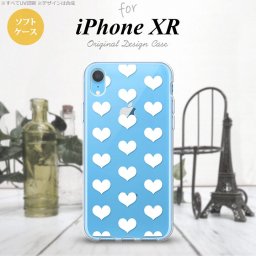 iPhoneXR iPhone XR スマホケース ソフトケース ハート A 白 メンズ レディース nk-ipxr-tp019