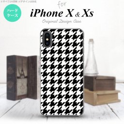 【iPhoneX】【スマホケース/スマホカバー】【アイフォンX】iPhoneX スマホケース カバー アイフォンX 千鳥柄(大) 黒白 nk-ipx-928【メール便送料無料】