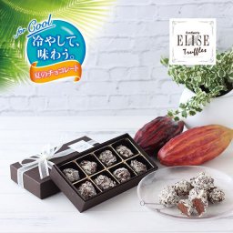 【夏を楽しむチョコレート：冷やして味わう】confiserie ELISE（コンフィズリー エリス）トリュフ チョコレート【ホワイト】8粒入【ギフトボックス】