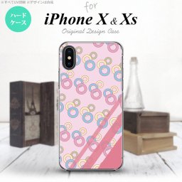 【iPhoneX】【スマホケース/スマホカバー】【アイフォンX】iPhoneX スマホケース カバー アイフォンX 丸 ピンク nk-ipx-1664【メール便送料無料】