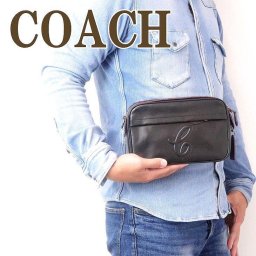 コーチ COACH バッグ メンズ ショルダー セカンド クラッチバッグ ポーチ ロゴ スタッズ ブラック黒 76911QBBK ブランド 人気