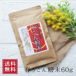 春ウコン100% 粉末 60g メール便 うこん パウダー ターメリック ウコン茶 お試し カレースパイス なまため 祝 ギフト sale アウトレット ウコン茶 パウダー ポイント消化 母の日