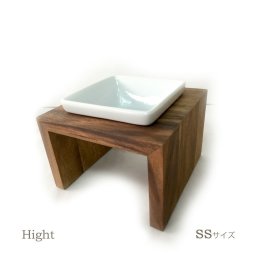 リプラス メシダイハイト ムク シングル SS チーク【mesidai】【食器】【フードボウル】【犬用品/ペットグッズ/ペット用品】