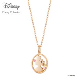 【ラッピング無料】【ディズニーコレクション】 ペアネックレス ディズニープリンセス ベル THE KISS ペア ペンダント シルバー （レディース 単品） 美女と野獣 メッセージカード付き オリジナルボックス付き DI-SN6029CB ザキス ギフト アニバーサリー