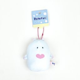 Potetan くりおね ボールチェーンマスコット ぬいぐるみ キーホルダー ブルー