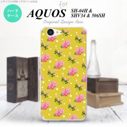 【SHV34】【スマホケース/スマホカバー】【アクオス セリエ】SHV34 スマホケース AQUOS SERIE SHV34 カバー アクオス セリエ 花柄・バラ 黄(A) nk-shv34-242【メール便送料無料】
