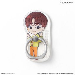 SEVENTEEN グッズ 通販 PetiTEEN スマホリング SEUNGKWAN スングァン セブチ プチティーン ホールドリング スマホスタンド スマホ リング スタンド 片手操作 動画視聴 推し活グッズ かわいい キャラクター スマートフォンアクセサリー