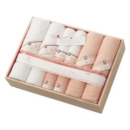 【ギフト対応無料】今治謹製 至福タオル梅 バスタオル4P&フェイスタオル4P(木箱入) (SH66200) ※送料無料(北海道・沖縄は除く)