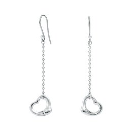 ティファニー TIFFANY&CO 19611221 エルサ・ペレッティ オープン ハート ドロップ ピアス シルバー ボールデザイン スターリングシルバー925 レディース 女性 ギフト プレゼント 新品