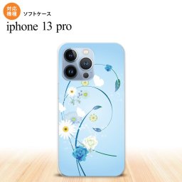 iPhone13 Pro iPhone13Pro ケース ソフトケース 花柄 ミックス A 青 iPhone13Pro専用 nk-i13p-tp272