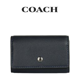 送料無料 コーチ COACH アウトレット メンズ 敬老の日 小物 キーケース CX142 QBBHP(ミッドナイト ネイビー) ネイビー