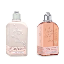 ロクシタン チェリーブロッサム シャワージェル & シマーリングボディミルクセット  250ml×2  |  激安  L'occitane  ボディローション 美容グッズ コスメ化粧品 誕生日 クリスマス ホワイトデー 結婚記念日 ウエディングギフト 母の日 送別会 バレンタインデー 女性 彼女 妻