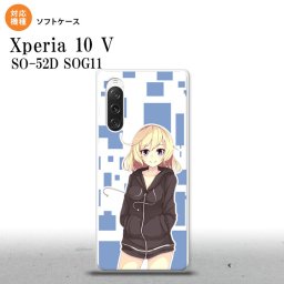 Xperia10V Xperia10V スマホケース 背面ケースソフトケース 女の子 A 青 2023年 7月発売 nk-xp105-tp1325