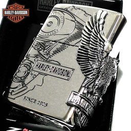 ZIPPO ハーレーダビッドソン ジッポ ライター シルバーイブシ イーグルメタル 国内限定モデル 銀 かっこいい 鷲 おしゃれ メンズ ギフト プレゼント