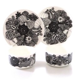 マリメッコmarimekko　シイルトラプータルハSIIRTOLAPUUTARHA　ボウル・プレート　ぺアセット【御結婚御祝・内祝・新築御祝・還暦御祝・御礼・寿・ギフト包装可能】