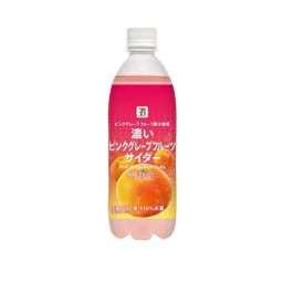濃いピンクグレープフルーツサイダー５００ｍＬ×24本【ドリンク】【送料込み】