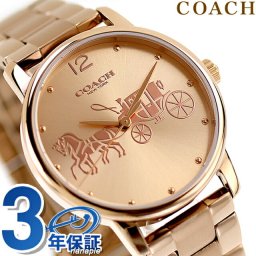 コーチ グランド クォーツ 電池式 腕時計 ブランド レディース COACH 14503945 アナログ ピンクゴールド