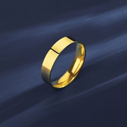 リング 石なし ステンレス イエローゴールド 11号 14号 16号 18号 シンプル 上品 エレガント 大人 おしゃれ きれいめ 通勤 幅4.5mm tr21042602