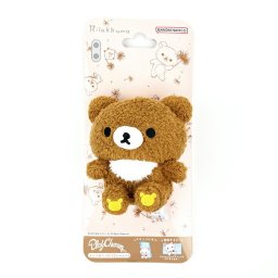 リラックマ チャイロイコグマ ふわふわ PlayCharm スマホ用品