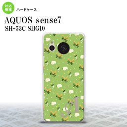 sense7 sense7 スマホケース 背面ケース ハードケース 花柄 バラ ドット 小 緑 +アルファベット 2022年 11月発売 nk-sens7-248i