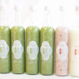 国産米使用ノンアルコール豪華甘酒6本セット 山崎 一糀(吟醸1本 抹茶4本 古代米1本)(愛知県) 計500ml×6本