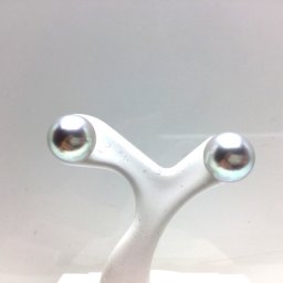 真珠 ピアス パール アコヤ真珠 スタッド 9.2mm ホワイトシルバーパープル（ナチュラル） Pt900 70505 イソワパール