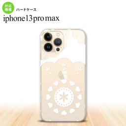 iPhone13ProMax iPhone13 Pro Max ケース ハードケース レース クリア 白 iPhone13 プロ マックス 6.7インチ おしゃれ かわいい メンズ レディース キッズ デザインたくさん nk-i13pm-1481