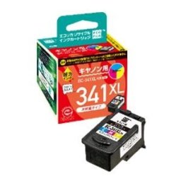 【推奨品】インク エコリカ カートリッジ ECI-C341XLC-V キヤノン用リサイクルインク 大容量タイプ(3色一体型)
