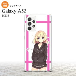 SC-53B Galaxy A52 スマホケース ソフトケース 女の子 B ピンク メンズ レディース nk-sc53b-tp1327