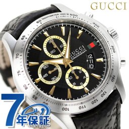 グッチ Gタイムレス 自動巻き 腕時計 ブランド メンズ クロノグラフ GUCCI YA126237 アナログ ブラック 黒 スイス製
