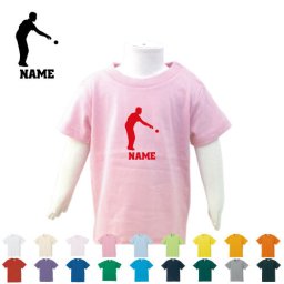 ペタンク  名入れTシャツ/ベビー服、キッズ服、お名前、子供服、キッズウェア、こども服、入園、入学、新学期、幼稚園、保育園、小学校、、夏服【ネコポス発送可】【cf_bst】ビュット　ブール　マイナー　スポーツ