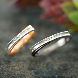 ペアリング シルバー 刻印 ブランド SR14-018PG-BK close to me 四葉のクローバー ペアリング カップル ペアルック 7号 9号 11号 13号 15号 17号 19号 21号 ペア 指輪 プレゼント ギフト 誕生日