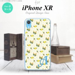 iPhoneXR iPhone XR スマホケース ハードケース 花柄 バラ ドット 小 黄 +アルファベット メンズ レディース nk-ipxr-251i