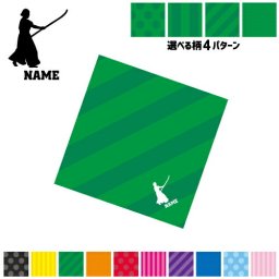 「薙刀1」名入れマルチクロス メガネ拭き 液晶拭き スマホ拭き PC OA ミニタペストリー 敷き物【SPMC】 スポ根魂