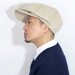 キャスケット レディース 秋 冬 コーデュロイ FAT MOE&SONS ビッグシルエット メンズ 帽子 ファットモゥ&サンズ ブランド ライトベージュ M 57cm L 59cm ぼうし ニュースボーイ キャス 秋冬 クリスマス ギフト包装 ラッピング 父の日
