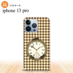 iPhone13 Pro iPhone13Pro ケース ソフトケース 時計 チェック ベージュ iPhone13Pro専用 nk-i13p-tp1222