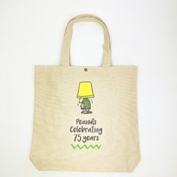 スヌーピー ペパーミントパティ 帆布トートバッグ ナチュラル PEANUTS 75th SNOOPY