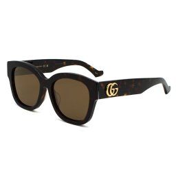 グッチ GUCCI サングラス アジアンフィット GG1550SK-002 アイウェア EYEWEAR ウェリントン型 メンズ レディース ユニセックス ハバナ+ブラウン 国内正規品