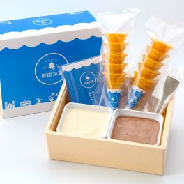 【長崎】前田冷菓・ちりんちりんアイス・ファミリーセットW・チョコ＆バナナ【メッセージカード】【のし名入れ対応可】友人】【入園祝い】【母の日】【パーティー】【お中元】【内祝】【スイーツ】【初節句】【こどもの日】【入学】【卒園】【卒業】アイスクリーム・シャーベット