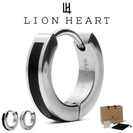 ライオンハート ピアス メンズ 【WEB限定】ライン フープ ピアス サージカルステンレス LH-03EA0295 LION HEART つけっぱなし ステンレス アレルギーフリー メンズピアス 片耳用 1点売り クリスマス 誕生日 プレゼント ギフト 彼氏 ブランド 人気 ランキング